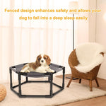 Cama elevada para perros o gatos pequeños, malla lavable y transpirable.