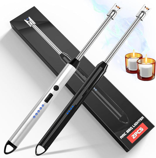 2 Pcs Encendedor Electrónico, Encendedor Electrico USB Recargable.