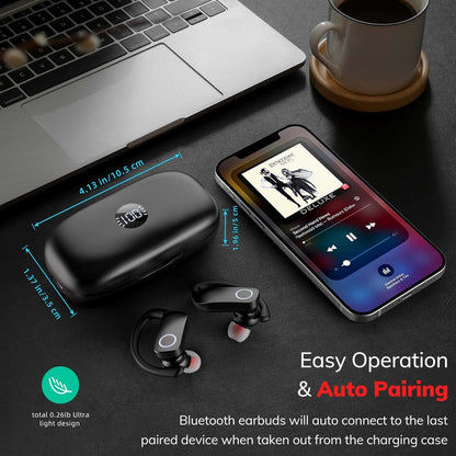 HINYCOM Auriculares inalámbricos Bluetooth.