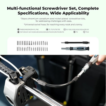 Kit de Herramientas Profesional para Impresoras 3D 74 Piezas CREALITY
