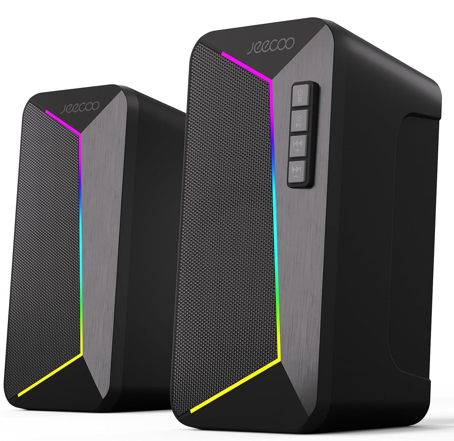 Jeecoo M30 - Altavoces Bluetooth para computadora, altavoces RGB.