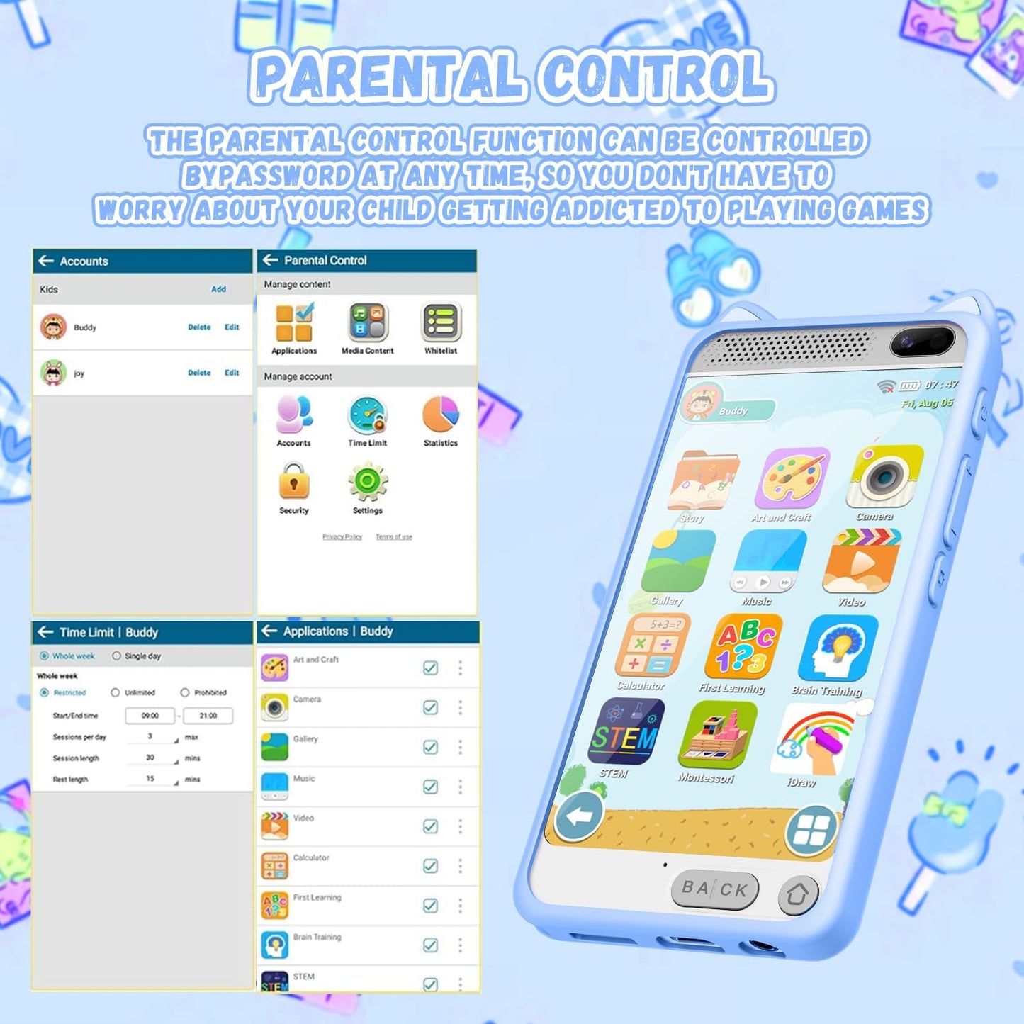 Teléfono para niños juegos, musica y aprendizaje