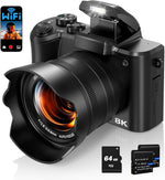 Cámara Digital 8k Para Fotografía Enfoque Automático De 88 MP