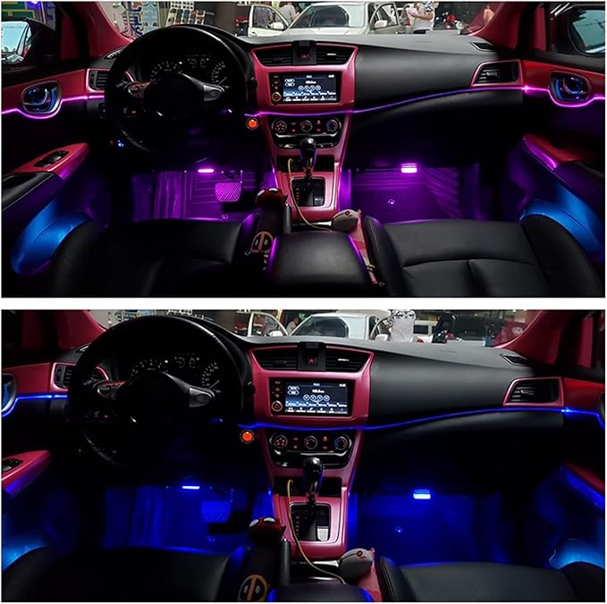 Luces ambientales para interior de coche RGB