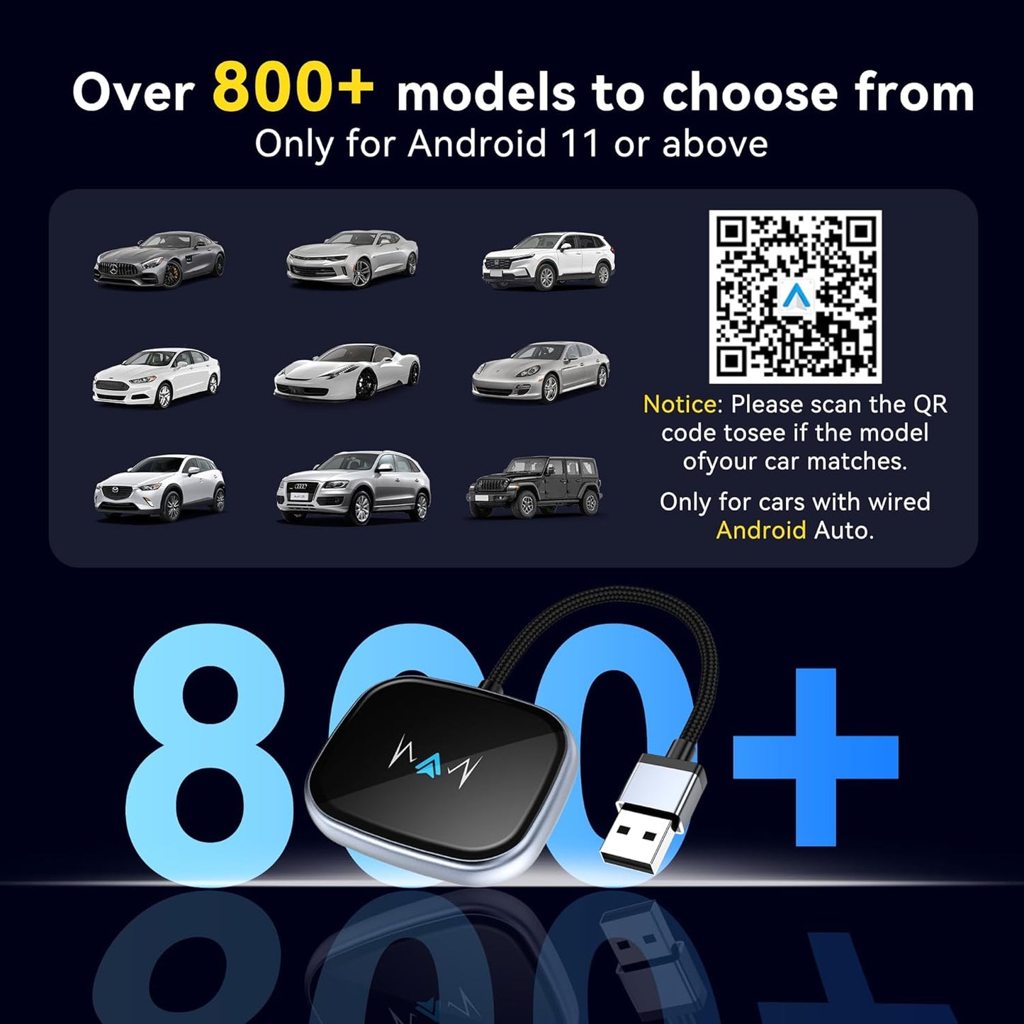 Adaptador automático inalámbrico para Android BY969C