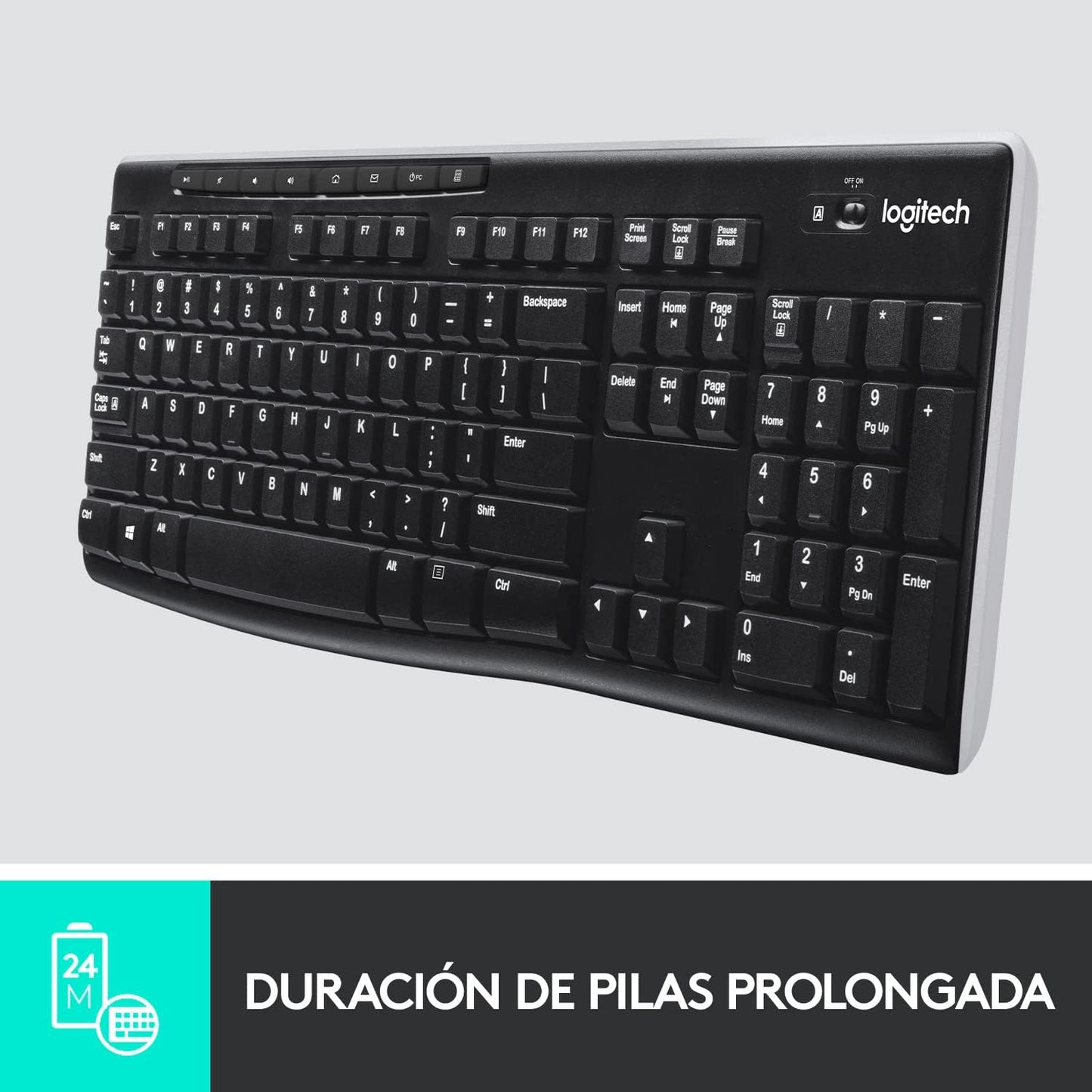 Logitech K270 Teclado Inalámbrico para Windows USADO