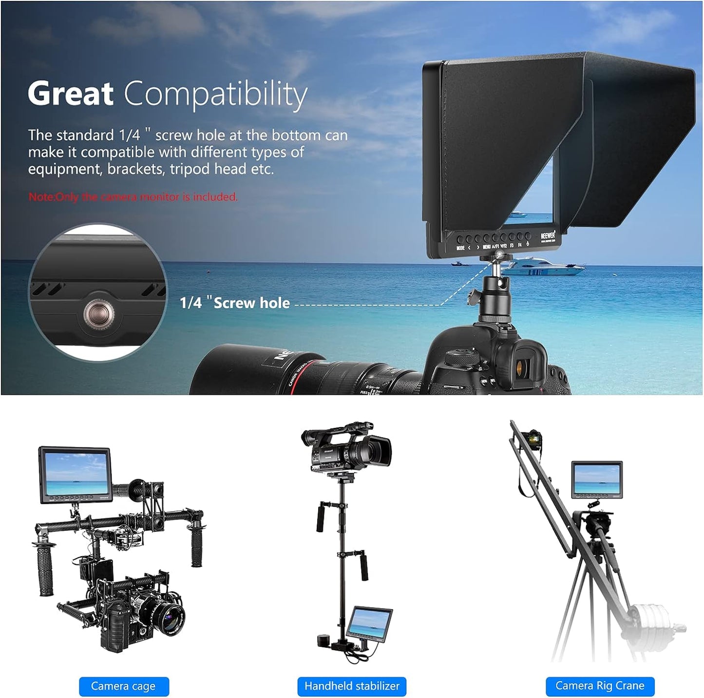 NEEWER F100 Cámara de 7 Pulgadas Monitor (USADO)