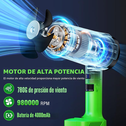 Soplador De Hojas Inalámbrico Con 2 Baterías  YOOVL