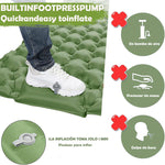 Colchoneta para acampar con bomba de pie, con Almohadas.