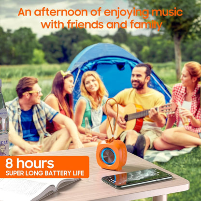Altavoz portátil Bluetooth inalámbrico, IPX5, TWS, luces RGB.
