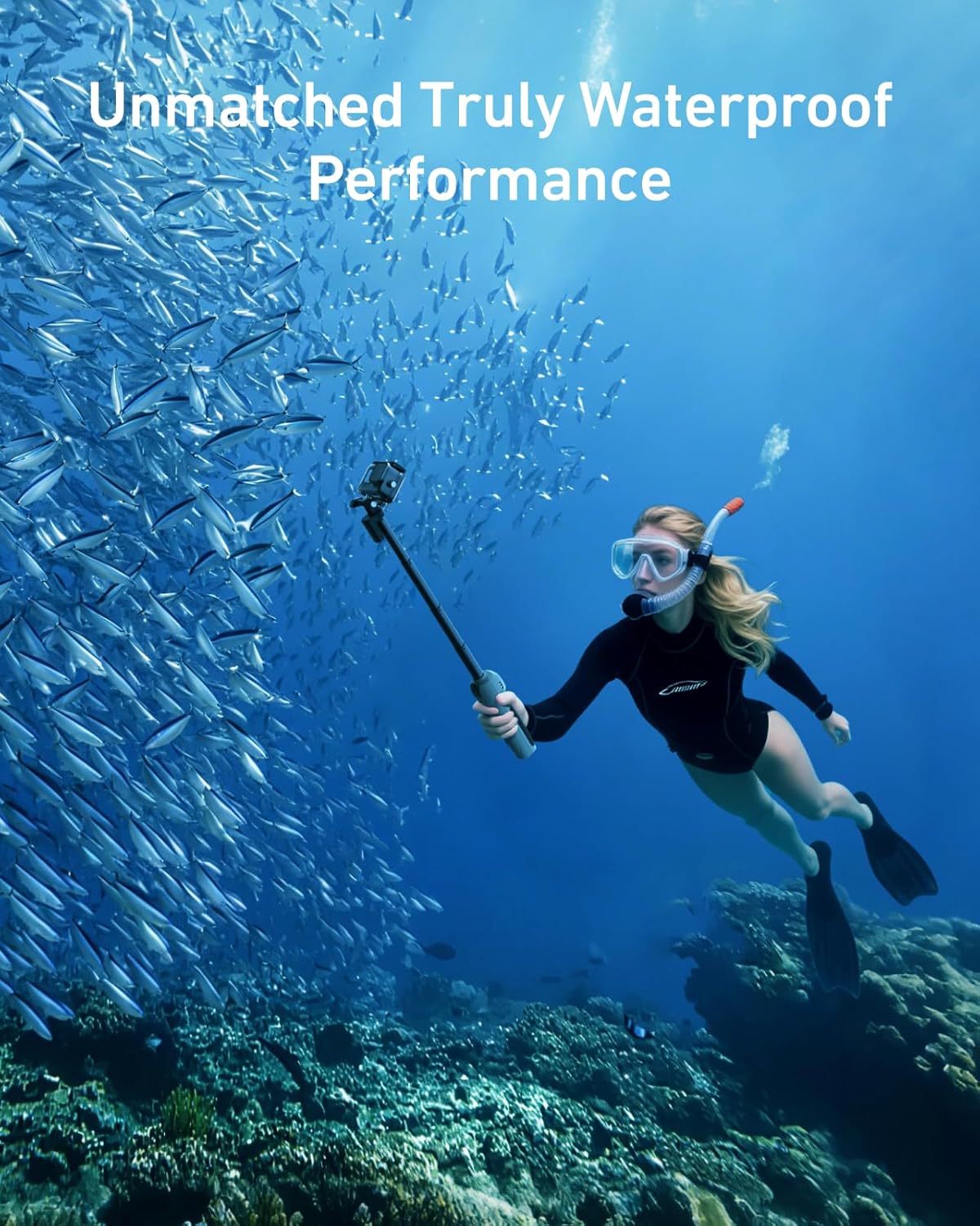 Palo selfie submarino, Bluetooth para GoPro Hero (13-12-11-10-9-8)