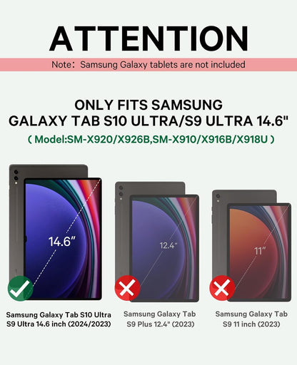 Funda Teclado  compatible Galaxy Tab S10/S9 Ultra 14.6″