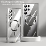 Funda para Samsung Galaxy S25 ultra, glossy, con cristal templado.