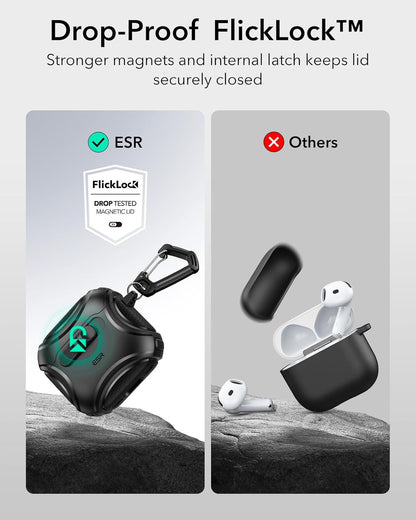 Funda para AirPods, ESR, HaloLock, MagSafe, a Prueba de caídas.