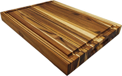 Tabla de madera de Teca para picar, cortar y servir, 3BROS.