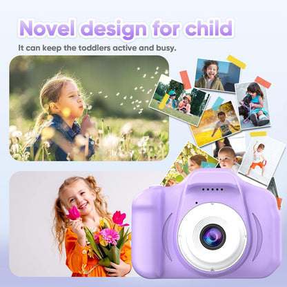 Cámara digital para niños color morado