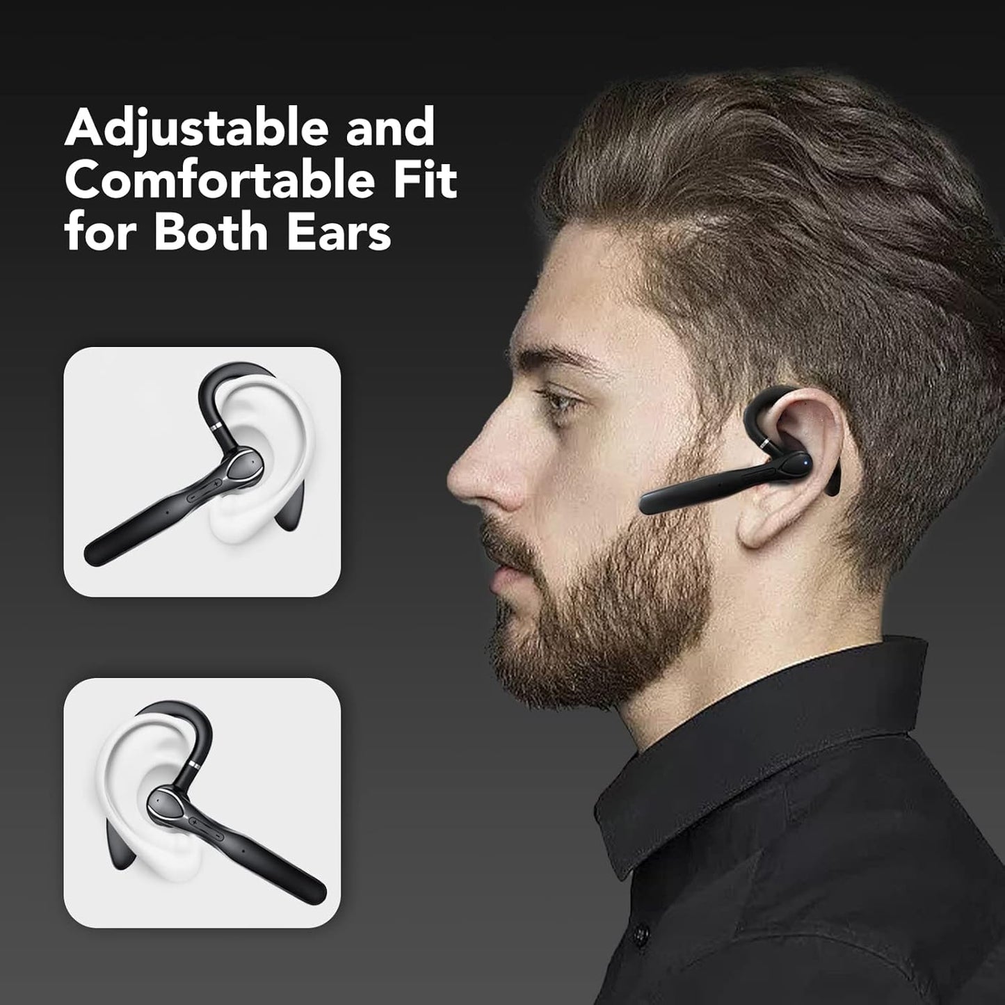 Auricular Manos Libres, Bluetooth 5.3, Cancelación de Ruido.