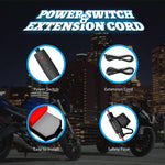 Kit de 12 luces LED para motocicleta, impermeables con control.