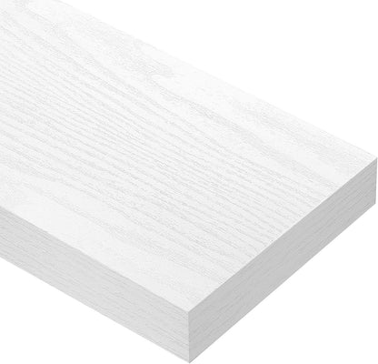 Repisas Flotantes Blancas Juego De 2 Piezas 60x30 Cm Para Pared