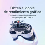 Meta Quest 3S 128 GB, Realidad virtual sin cables, (USADO).