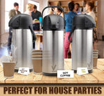 Dispensador de café con bomba de aire, para agua fría/caliente, 102 OZ