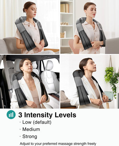 Masajeador Cuello Espalda Nekteck Shiatsu Inalámbrico Calor
