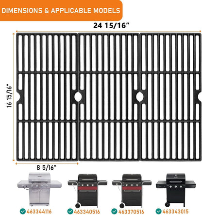 Rejillas de parrilla Hisencn para Char-Broil Advantage, Acero HSX-07