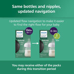 Biberón Vidrio Philips Avent Natural 4 Oz 4 Pzs 0-3M