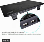Base Enfriadora Havit HV-F2056-R para Laptop 17" USB