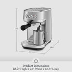 Máquina de café espresso Bambino Plus, Breville BS500, Stainless Steel