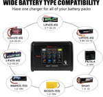 Cargador de batería dual Lipo Hiyiton Pantalla Táctil RC. USADO