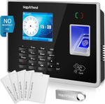 HapAttend Paquete de reloj de tiempo con 5 tarjetas RFID. USADO