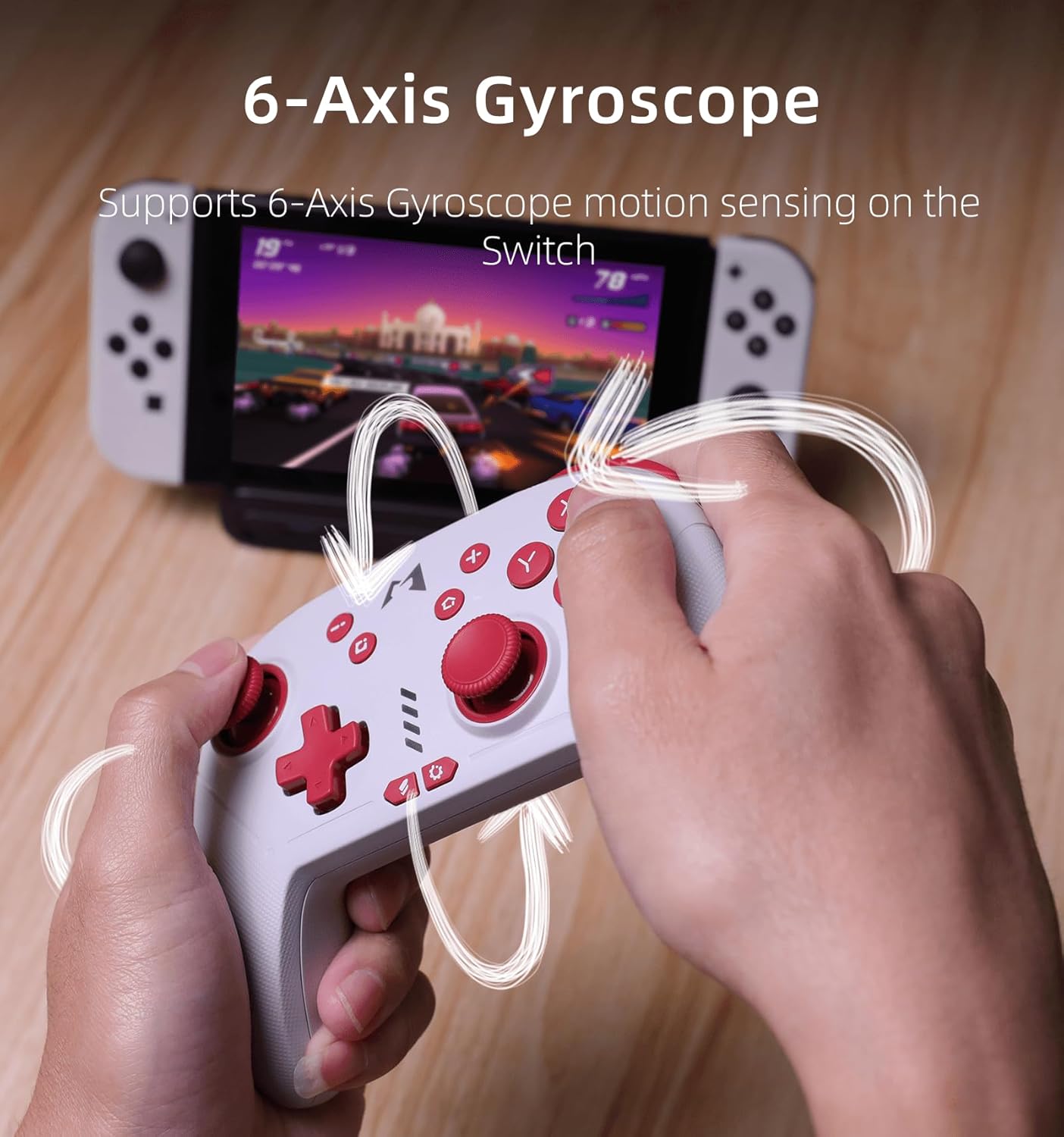 Mando inalámbrico MOBAPAD Hall Effect Drift-Proof para Switch Pro/Lite/OLED