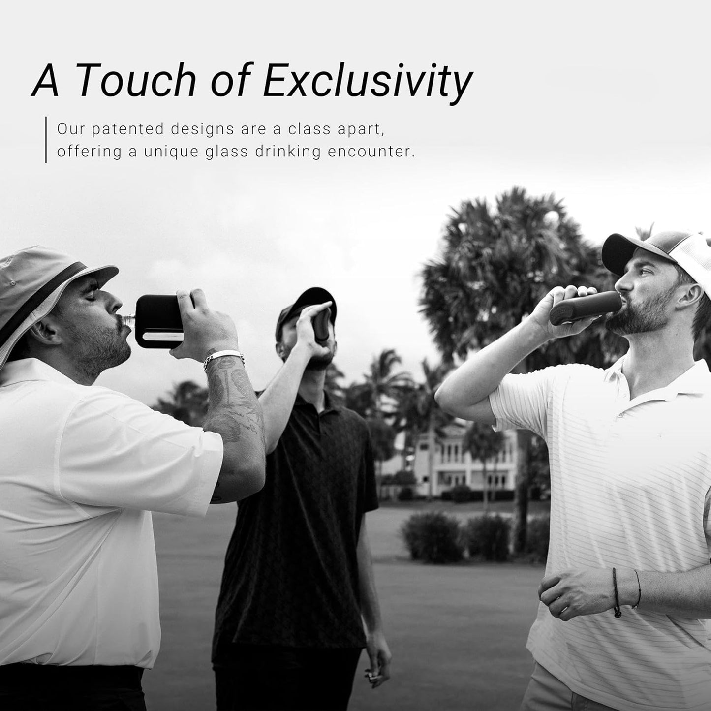 Frasco moderno de vidrio para hombres con forros de tapa de corcho y silicona. Ragproper