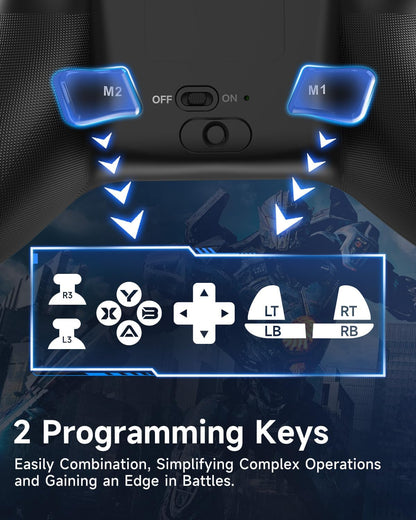 Control Inalámbrico RGB Bluetooth Gamepad Multiplataforma Para PC Android Switch iOS,EasySMX X15