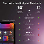 Philips Hue Smart foco LED de 75 W Luz blanca cálida suave