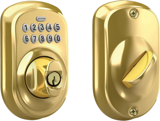 Cerrojo de seguridad Plymouth BE365 V PLY 505 con teclado, Schlage
