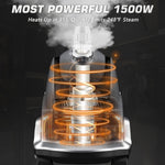 Anthter Vaporizador para ropa, 2.4L, con ruedas, plateado,(USADO).