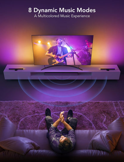 Barras de Luces LED Govee, para TV de 55 a 75 pulgadas, Control Remoto.