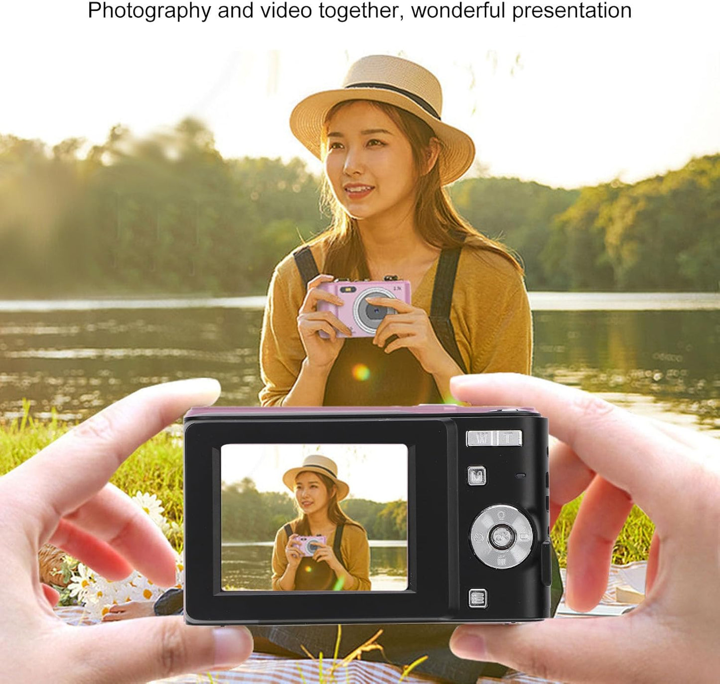 Cámara Digital FHD 1080P de Bolsillo negra