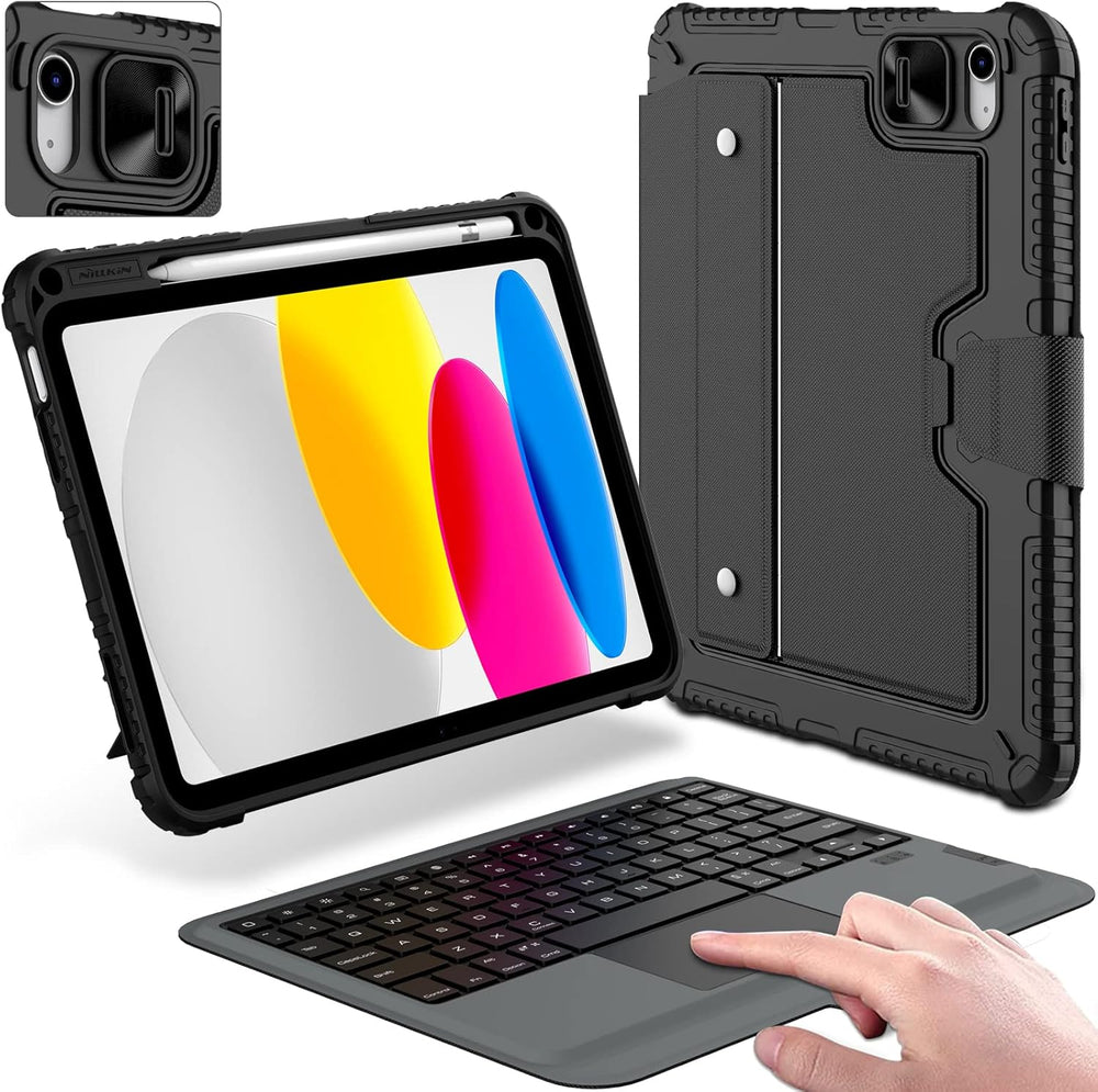 Funda para iPad air de 11ª generación con teclado inalámbrico Nillkin CAJA ABIERTA