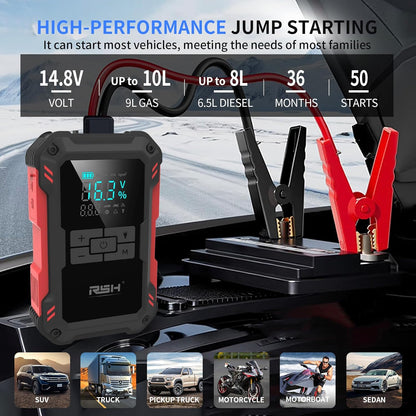 Arrancador RSH 4000A con Compresor 150 PSI 15000mAh (USADO)