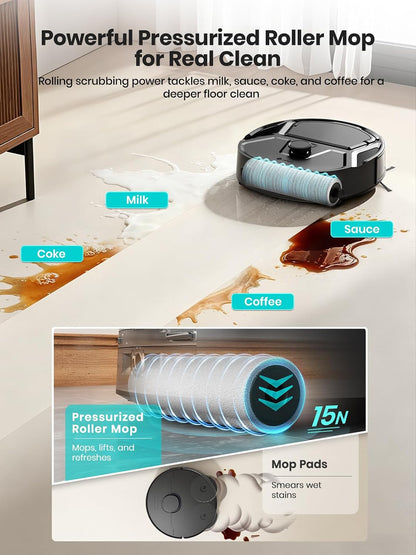 Robot Aspirador con mopa LeFant M210- Pro, Limpieza personalizada