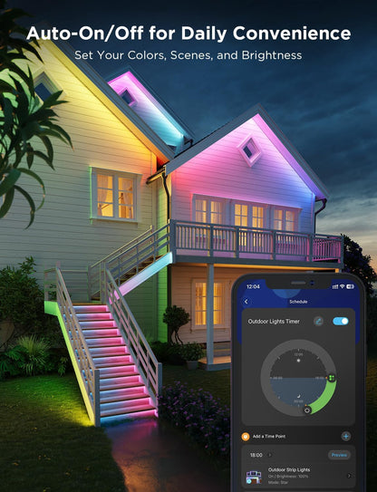 Tira de luces, smart, LED para exteriores, IP65 impermeable, Govee.