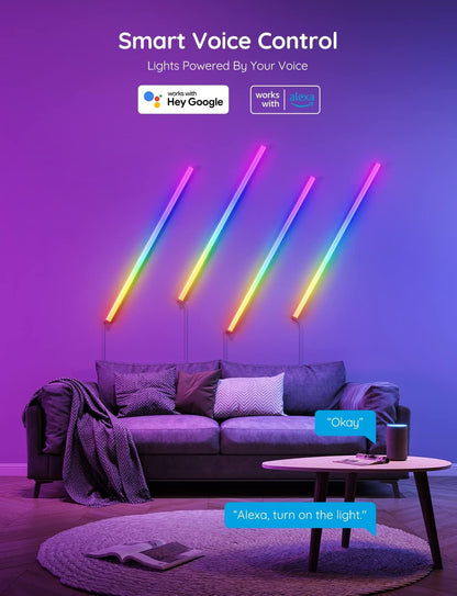 Luces LED Govee Glide RGBIC Inteligentes Pared Gaming