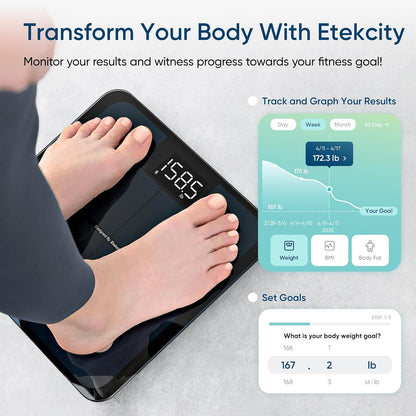 Etekcity Báscula Inteligente Para Peso Corporal.