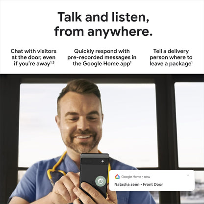Timbre Google Nest con cable, Cámara de Video 2 gen (USADO)