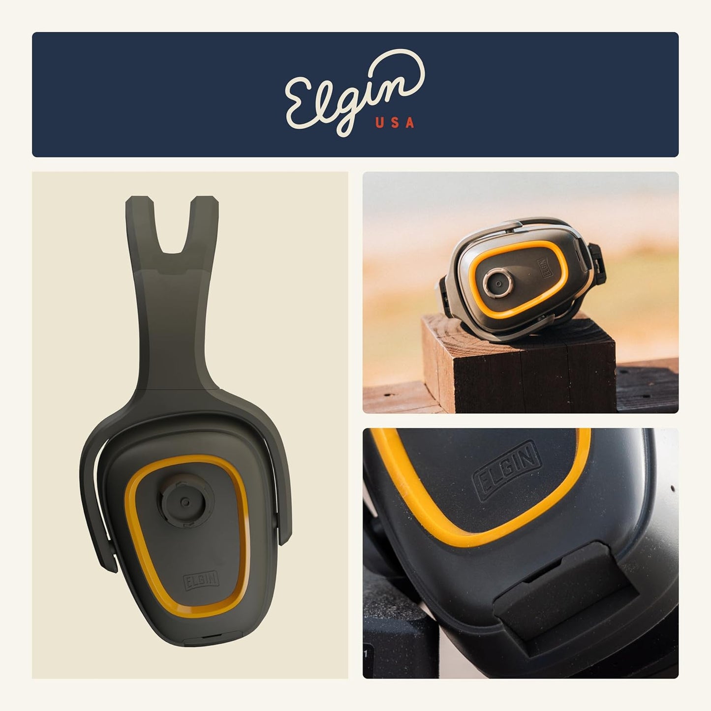 Elgin Rampage, Auriculares Bluetooth de protección auditiva, IP65.