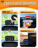 Panel de interruptores RGB de 8 vías, Auxbeam AR-820 (DETALLE)