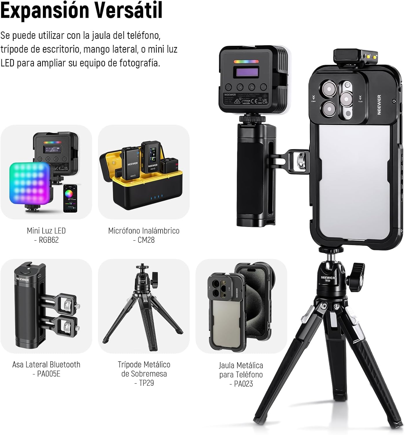 NEEWER CM28 Micrófono Solapa Inalámbrico Profesional.(USADO)